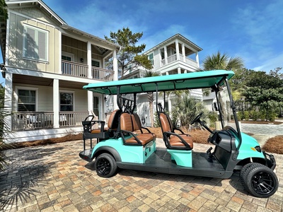 A street-legal golf cart allows for easy local exploring!