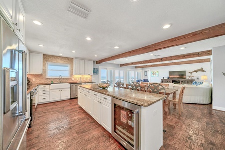 Lots of counter space, including a kitchen island!