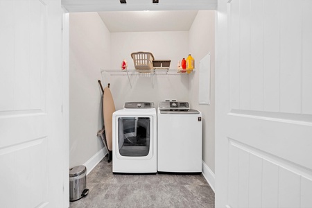 A full size washer dryer are included for your convenience!