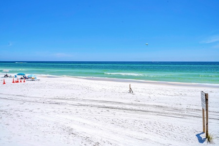 The wonderful beach and Gulf of Mexico await!