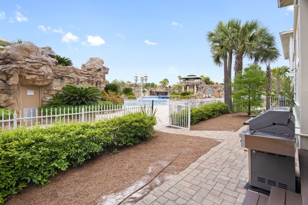 Your back yard features a private gated pool entrance!