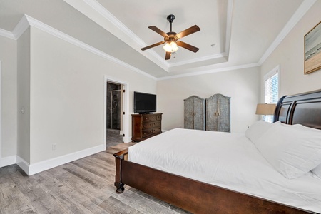 Master suite with king bed and private bathroom!