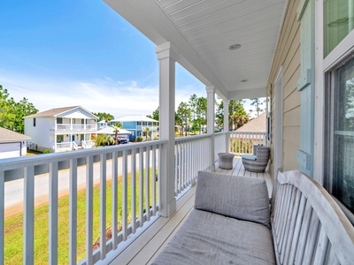 Relax in the shade overlooking the quiet neighborhood!