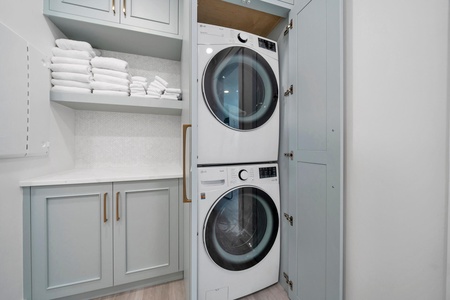 A full size laundry for added convenience!