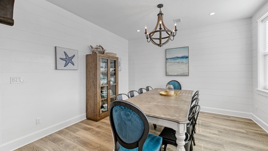 You'll love the large dining table for family meals or game night!