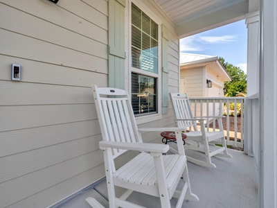 Relax in a rocker on the shaded front porch!