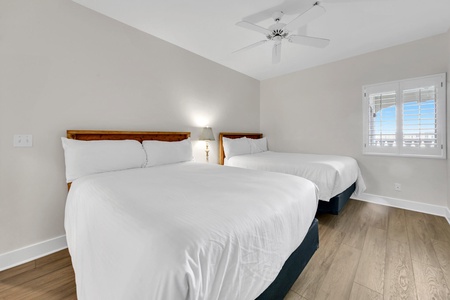The double-queen room with private bathroom!