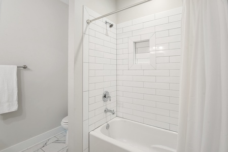 The junior master is a spacious king room, with a full-size private bathroom!