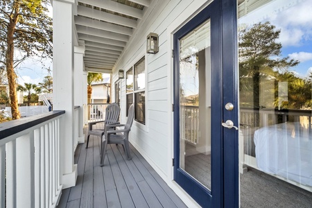 Step onto the 2nd floor balcony and breathe in the fresh air while enjoying peaceful neighborhood views from your comfortable outdoor seating.