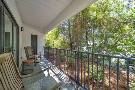 Enjoy the shade of the private patio!