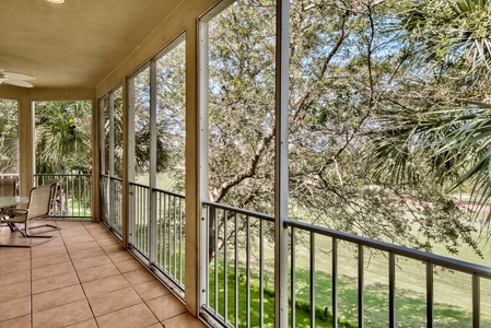 Summer breezes on the shaded balcony!
