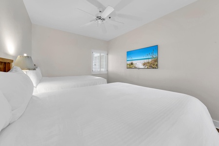 The double-queen room with private bathroom!