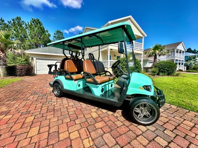 A 6 Person Golf Cart is INCLUDED!