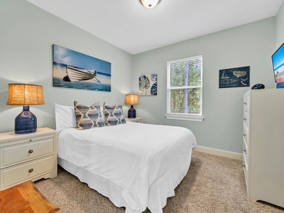 The queen bedroom, with full bath just a few steps away!