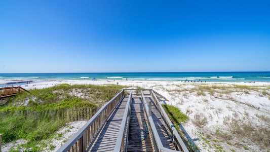 Easy access to the beach via the dune walkover ramp!