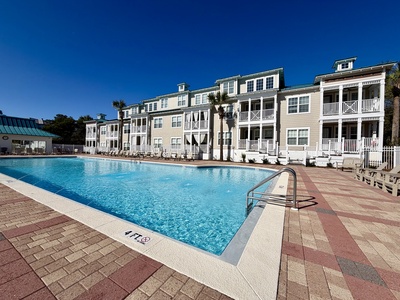 The Village neighborhood pool is just down the street!