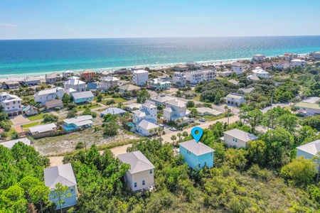 An easy walk or golf cart ride to the beach!