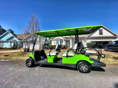 Jump on the golf cart for a short ride to nearby Gulf Place!