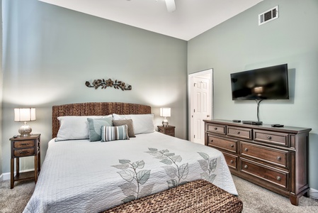 The 2nd king bedroom includes an attached bathroom!