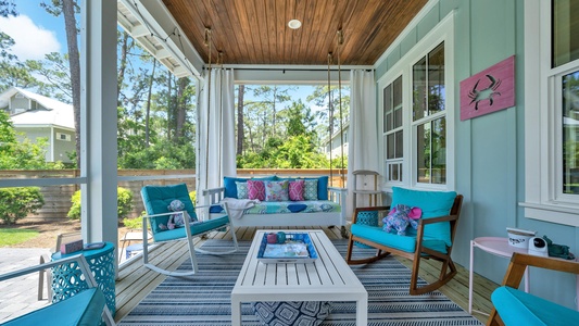 Plenty of seating to enjoy the shade and breeze!