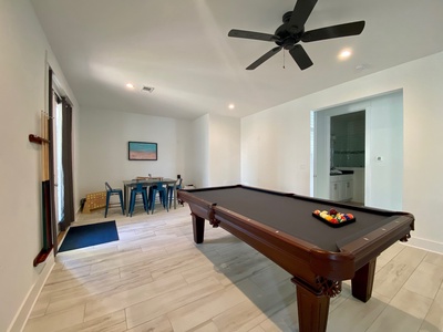 Game Room with 8' Slate Pool Table!!!