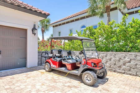 A 6-person Golf Cart and 4 Bikes are INCLUDED!