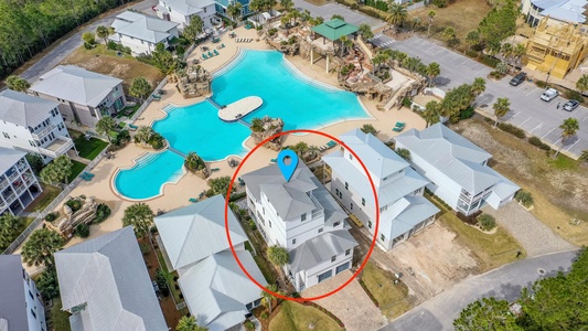 Perfectly situated on one of the largest pools in the area!