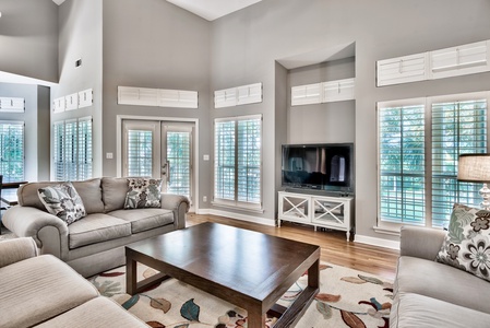 Views out to the golf course from the living room!