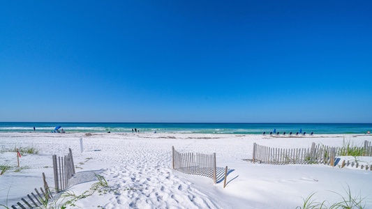 The emerald waters and sugar-white sands of the Gulf of Mexico!