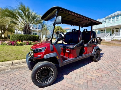 A brand new 6-Person golf cart is INCLUDED!