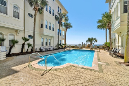 Relax at the beach-side pool!