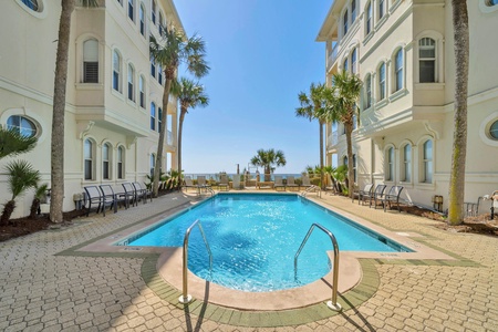 Beach-side pool!