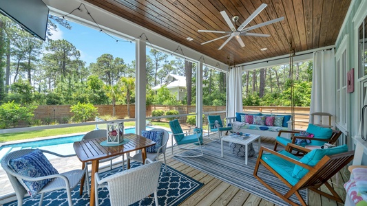 Plenty of seating to enjoy the shade and breeze!