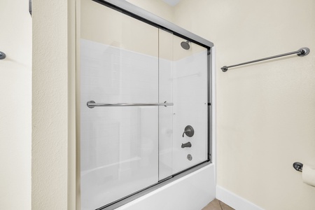 Your bathroom is clean, bright, and ready for a refreshing shower or relaxing soak in the tub.