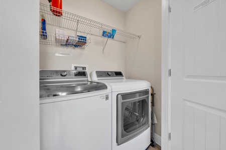 A full-size washer-dryer for added convenience!