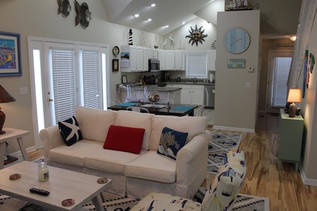 View From Living Room Into Kitchen