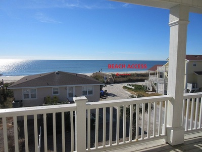 Beach Access Picture Taken From Second Level Deck