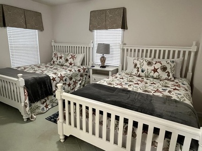 Bedroom 4 - Upstairs Two Queen Beds