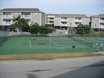 View From Deck of Tennis Court