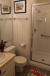 Upstairs Bath - Opens to Hallway - Shower Only