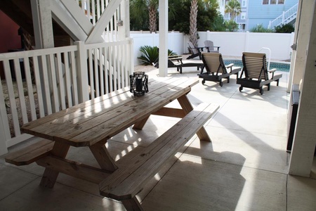 Picnic Area by the Pool 