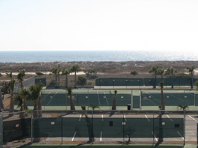 View From Deck - Private Tennis