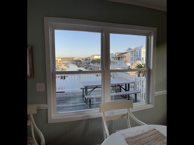 View of Canal From Dining Area