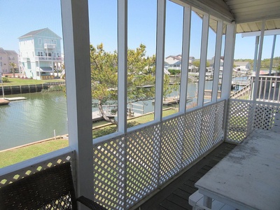 Screened Deck Canal Side