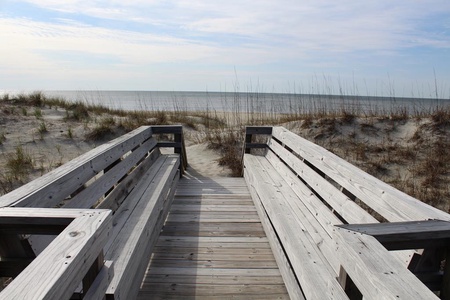 Sitting Area at the End of the Walkway