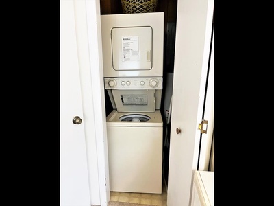 Stack Washer/Dryer in bedroom 3