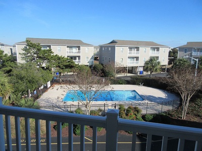View From Condo of Pool