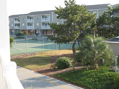 View of Tennis Courts From Deck