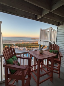 view of ocean from private deck