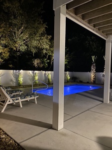 pool at night